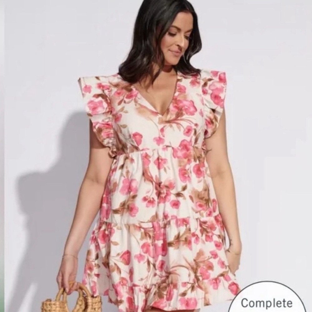 Abercrombie and Fitch Flutter Sleeve Mini Dress